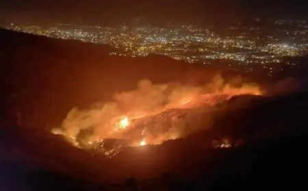 اندلاع حرائق مهولة بعدة مناطق في الجزائر