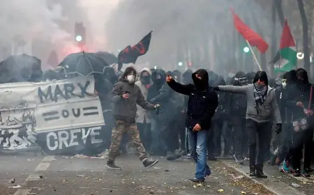 احتجاجات وموجة غضب في فرنسا ضد قانون "الامن الشامل"