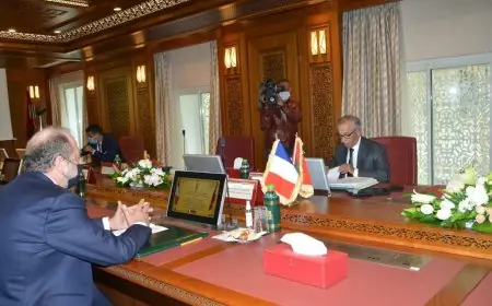 الرئيس المنتدب للمجلس الأعلى للسلطة القضائية يستقبل وزير العدل الفرنسي