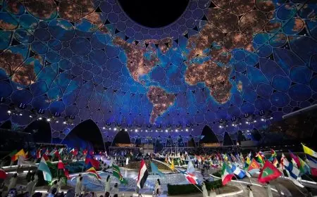 دبي اكسبو2020 يبهر العالم خلال افتتاحه