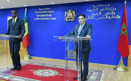 بوريطة يستقبل نظيره المالي حاملا رسالة خطية من الرئيس الانتقالي لمالي إلى جلالة الملك
