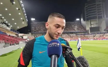 حكيم زياش يعلن عدم عودته للمنتخب المغربي