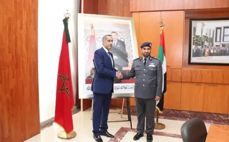 حموشي يستقبل قائد شرطة ابوظبي