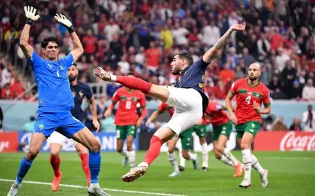 مشوار المنتخب المغربي في المونديال ينتهي بهزيمة أمام فرنسا في نصف النهائي بهدفين دون رد