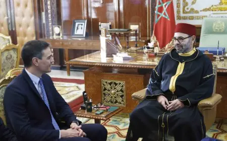 الملك يقيم مأدبة غداء على شرف رئيس الحكومة الاسبانية