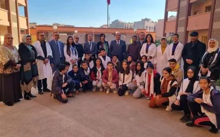 مراكش ..لكريمي يعطي انطلاقة برنامج العمل التربوي لطلبة مسلك الاجازة في التربية لفائدة المؤسسات التعليمية بالجهة