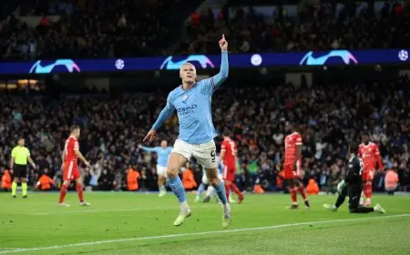 مانشستر سيتي يدك شباك باير ميونخ بثلاثية نظيفة في ذهاب دوري أبطال أوروبا