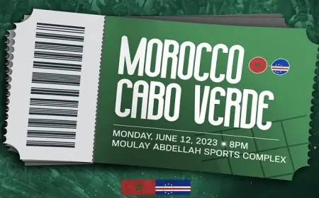 انطلاق بيع تذاكر مباراة منتخب المغرب و منتخب الرأس الأخضر