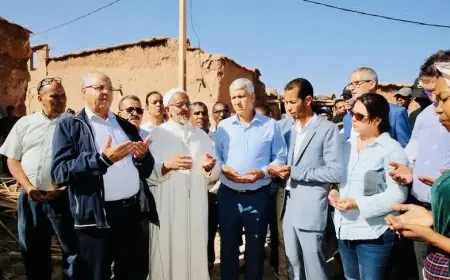 زيارة ميدانية لوزير الفلاحة إلى المناطق المتضررة من الزلزال بورزازات