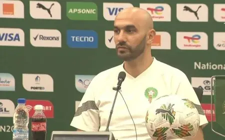 الركراكي: أتحمل مسؤولية الخسارة وسأجالس الجامعة من أجل الحسم في مستقبلي مع المنتخب الوطني