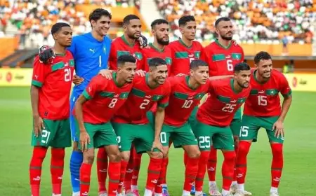 التشكيلة الرسمية للمنتخب المغربي في مباراة انغولا