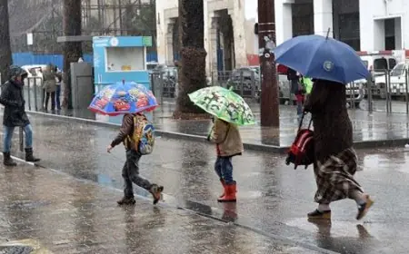 نشرة انذارية .. أمطار رعدية ورياح قوية بهذه المناطق