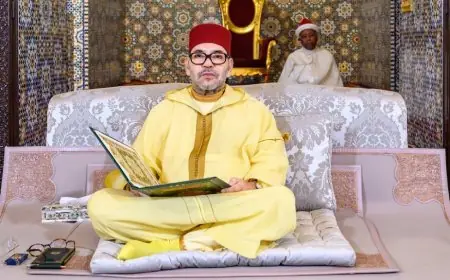 الملك محمد السادس يترأس  حفل إحياء ليلة القدر بمسجد الحسن الثاني بالدار البيضاء
