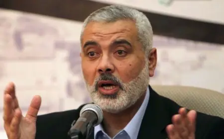 اغتيال اسماعيل هنية رئيس المقاومة الفلسطينية "حماس" في طهران