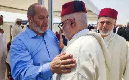 بنكيران يحضر مراسم جنازة إسماعيل هنية 