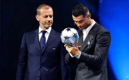 تكريم رونالدو بجائزة أفضل هداف في تاريخ دوري أبطال أوروبا