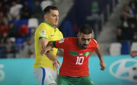 المنتخب المغربي ينهزم أمام البرازيل ويودع كأس العالم للفوتسال