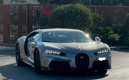 سيارة بوغاتي بقيمة 2 مليار سنتيم تصطدم بشاحنة في الطريق بين طنجة وتطوان