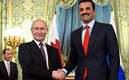 زيارة أمير قطر إلى روسيا تفتح ملفات إقليمية حساسة على طاولة النقاش