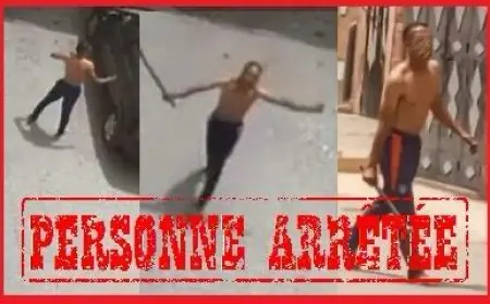 إلحاق خسائر مادية بممتلكات خاصة وحيازة سلاح أبيض يقودان شخصا إلى التوقيف بمراكش