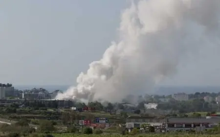 إسبانيا.. حريق بمستودع مواد تنظيف يطلق سحابة سامة ويشل الحياة جنوب برشلونة