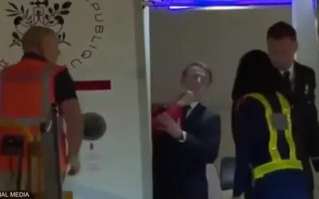 صفعة مفاجئة من بريجيت لماكرون على متن طائرة تثير الجدل في فرنسا