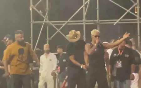 انفجار مفاجئ في حفل محمد رمضان يودي بحياة شاب ويصيب آخرين