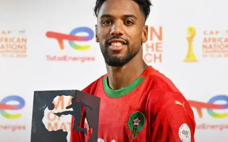 الشان 2024.. المهري أفضل لاعب في مباراة المغرب وزامبيا