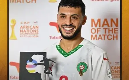 المليوي يتوج بجائزة رجل المباراة بعد تألقه أمام الكونغو الديمقراطية