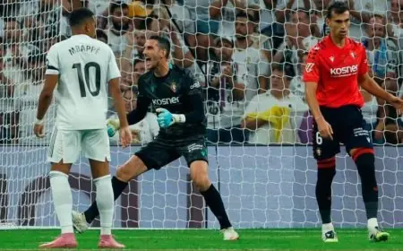 ريال مدريد يستهل مشواره في الدوري الإسباني بفوز على أوساسونا