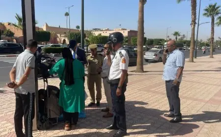 تعاني من اضطراب نفسي.. سيدة تحاول إضرام النار في جسدها وطفلها أمام مقر ولاية مراكش