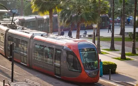 حادث سير يربك حركة “ترامواي” الدار البيضاء بالقرب من المحطة الطرقية أولاد زيان