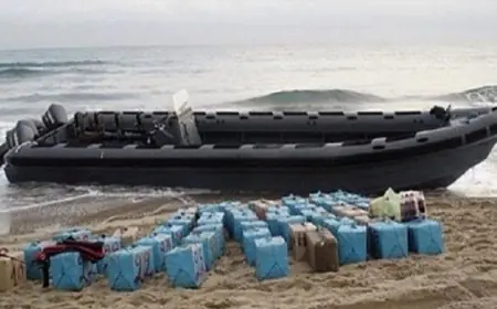 ضبط طنين من الشيرا في رزم بلاستيكية جاهزة للتهريب بسيدي رحال الشاطئ