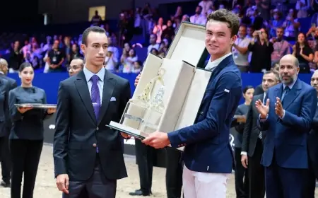 ولي العهد الأمير مولاي الحسن يرأس حفل تسليم الجائزة الكبرى للقفز على الحواجز بالجديدة