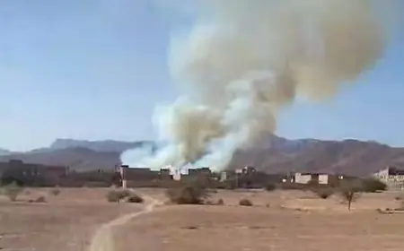 حريق مهول يأتي على مساحات واسعة بواحات أكرزاكن وتكيسلت بإقليم طاطا