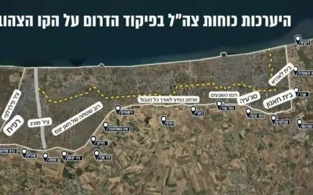 الجيش الإسرائيلي ينشر خريطة مواقع قواته في غزة ويحذر من الاقتراب