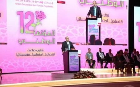 انتخاب إدريس لشكر كاتبًا أول لحزب الاتحاد الاشتراكي لولاية رابعة