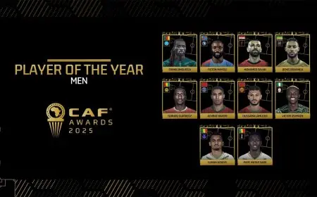 أشرف حكيمي وأسامة لمليوي ضمن المرشحين لجائزة أفضل لاعب إفريقي لسنة 2025