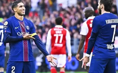 حكيمي يقود باريس سان جيرمان للفوز على مضيفه بريست