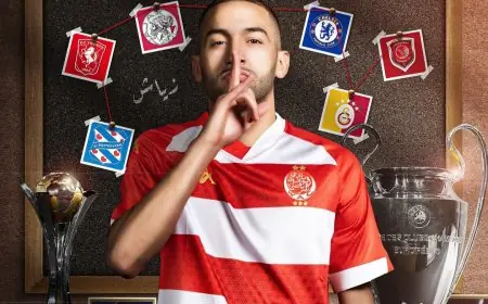 الوداد يحدد موعد تقديم نجمه الجديد حكيم زياش