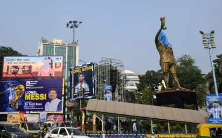 الهند تحتفي بميسي بتمثال عملاق في كالكوتا