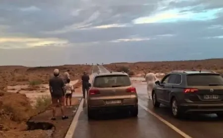 الدرك ينقذ سائحين إسبانيين من خطر السيول الجارفة بإقليم الرشيدية