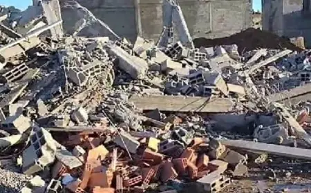 انهيار عمارة قيد البناء بالحي المحمدي بالمحمدية يثير استنفار السلطات