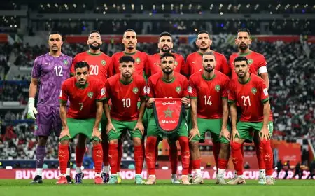 التشكيلة الرسمية للمنتخب المغربي أمام الأردن في نهائي كأس العرب