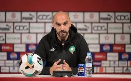 الركراكي: جاهزون للكان وهدفنا التتويج القاري أمام جماهيرنا