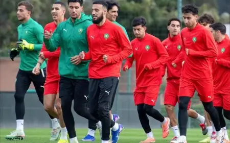 أسود الأطلس ينهون استعداداتهم لمباراة "افتتاح الكان" أمام جزر القمر