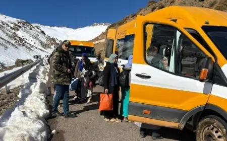 تدخل عاجل في تنغير لنقل التلاميذ وتأمين الدراسة خلال العواصف الثلجية