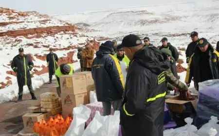 مساعدات لآلاف الأسر بجهة الشرق لمواجهة البرد القارس