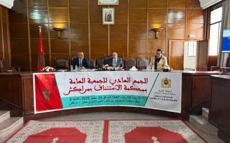 محكمة الاستئناف بمراكش تقيم حصيلة سنة 2025 وتضع خارطة طريق لتعزيز النجاعة القضائية في 2026