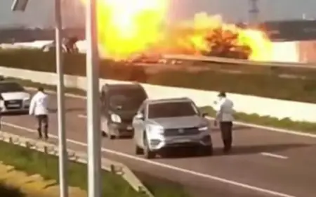 Explosion d’un camion chargé de bonbonnes de gaz sur l’autoroute entre Casablanca et Had Soualem